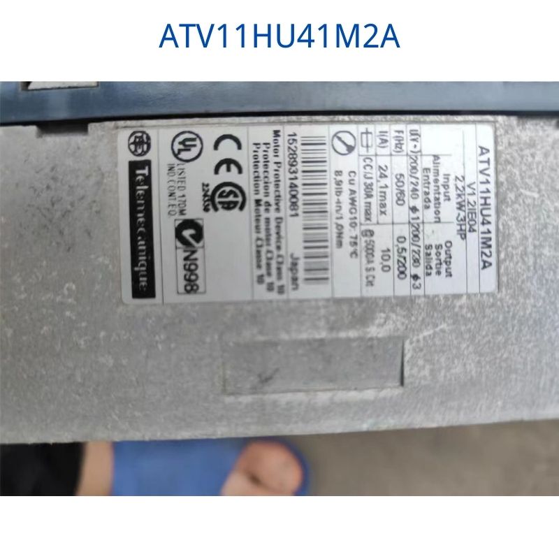 Second-hand 2.2kw frequency converter ATV11HU41M2A function tested intact