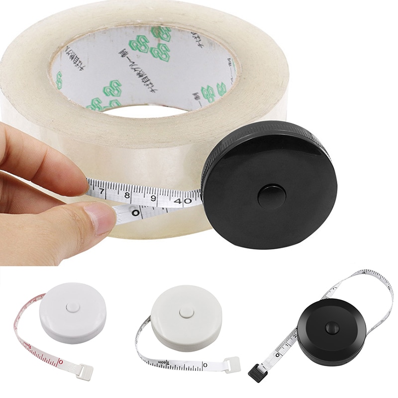 Measuring Tape Sewing Tools Ruler Measuring Gadget Auto Retractable Round Body Plastic Flexible Rule