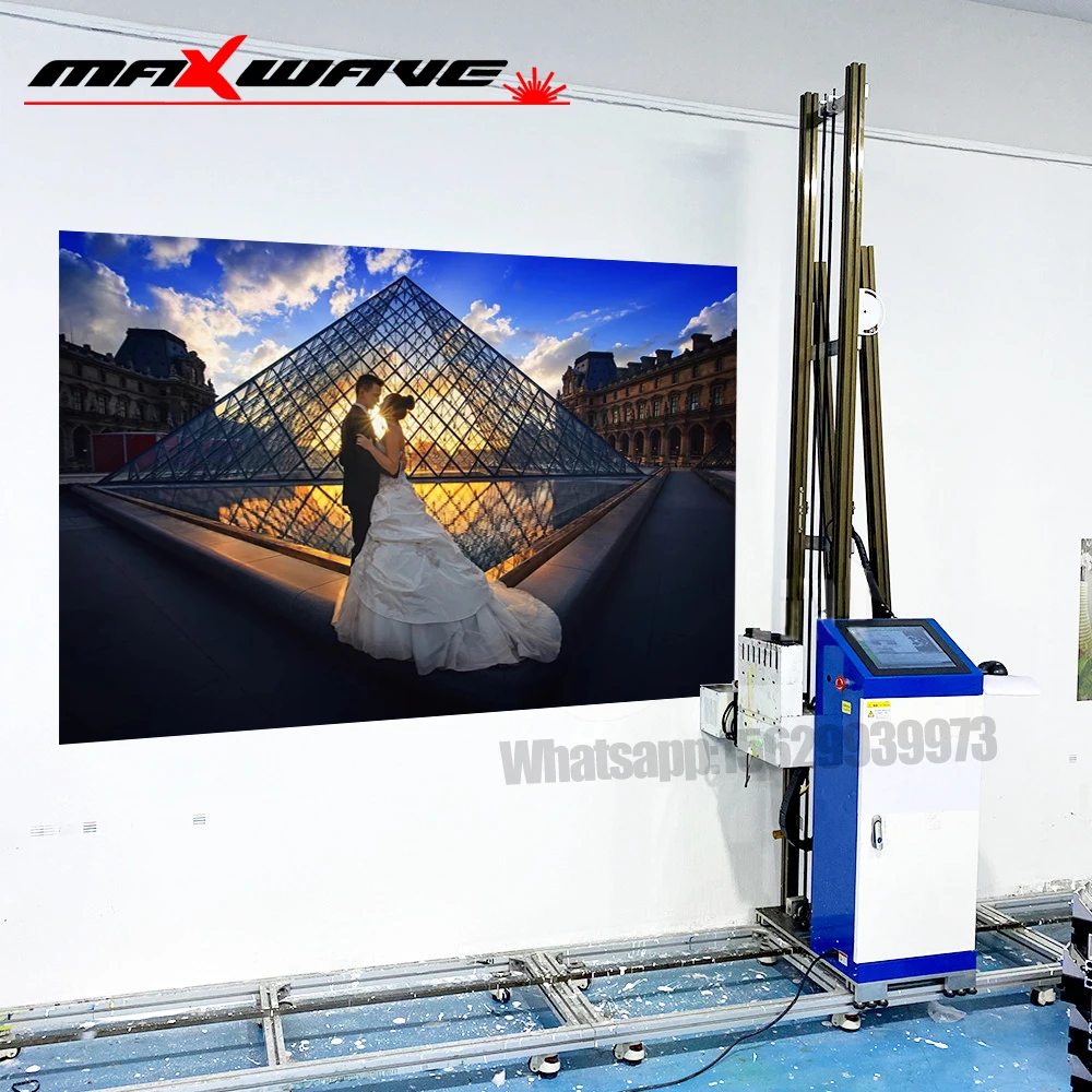 3D UV Intelligent Vertical Wall Printer Digital Varnish Inkjet Printing Machine Inkjet Wall Mural Printer