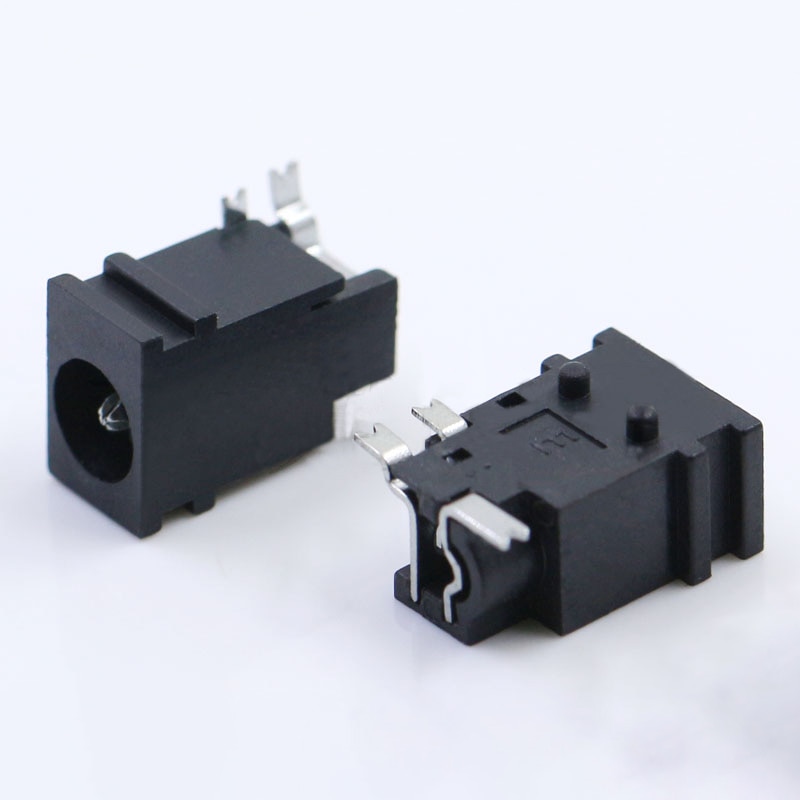 5pcs 3 pin horizontal plug-in 3.8 inner core 1.65 pin DC power socket female socket plum pin DC-049