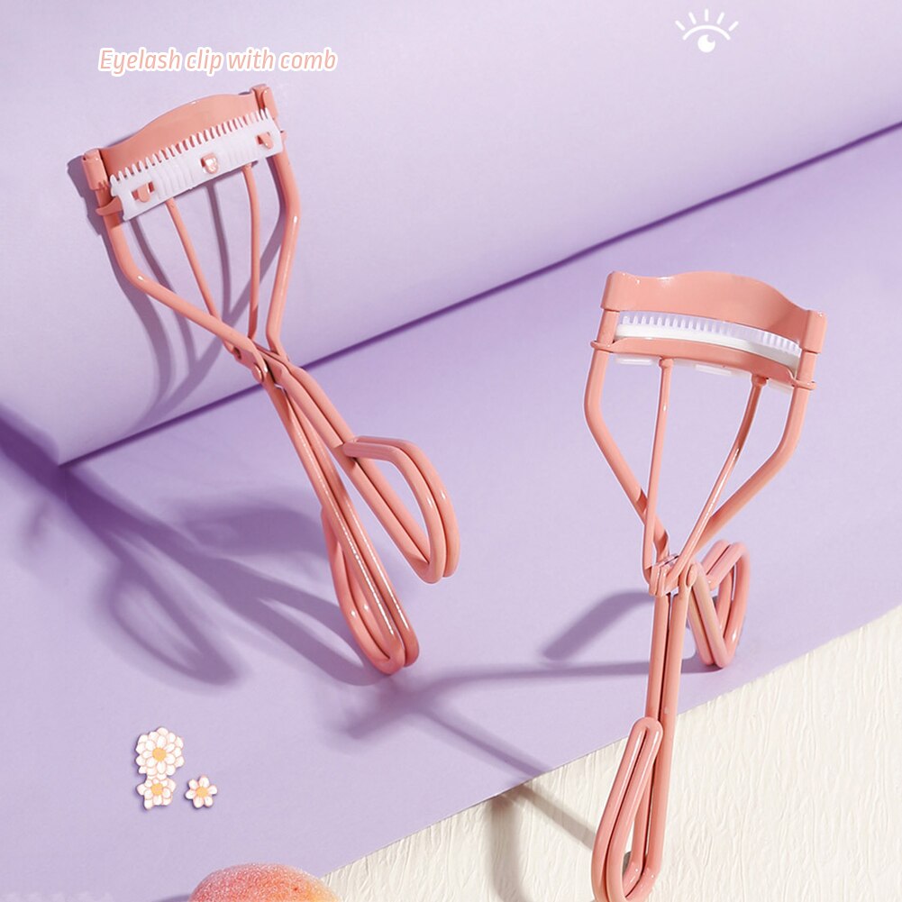 Curling Eyelash Curler With Comb Reusable Eyelash Clamp For Home Travel