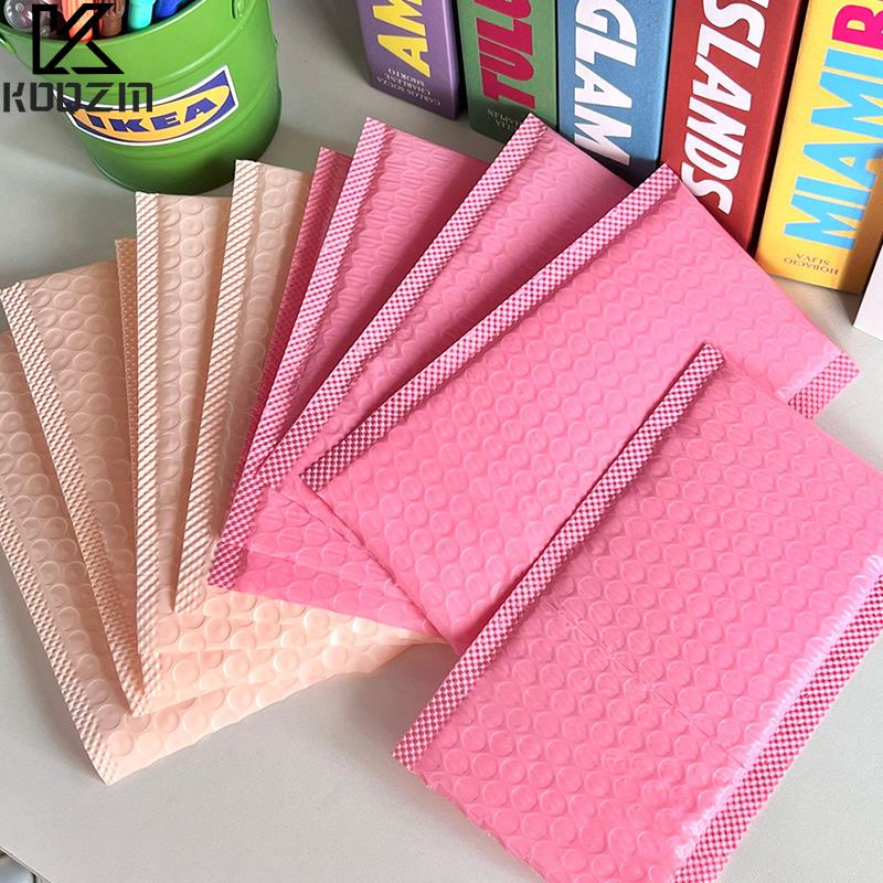 10pcs Pink Purple Bubble Bag Thicked Express Package Bag Self Adhesive Courier Shipping Mailers Sticker Holder