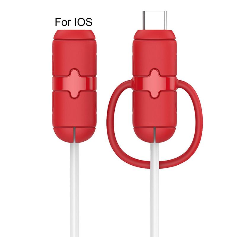 Charger Cable Protector Mobile Phone Silicone Data Cable Saver Mini Protective Sleeve For USB Wire Protectors Provide Anti-Break