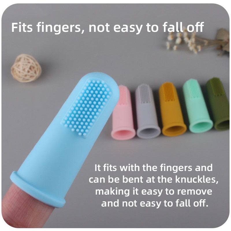 Baby Finger Toothbrush Silicon Toothbrush Children Teeth Clear Soft Silicone Infant Tooth Brush Rubber Cleaning