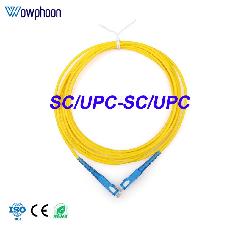 1/3/5/10/15M SC/UPC-SC/UPC Fiber Patchcord Cable SM Single Mode Simplex 3.0mm Fiber Optic Jumper Cable