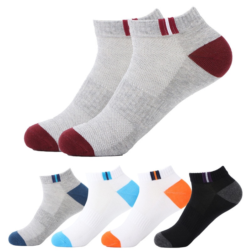 5 Pairs/lot Men Socks Durable Stitching Solid Color Fashion Sock Male Boy Comfortable Stretchy Excellent Quality Meias Sock