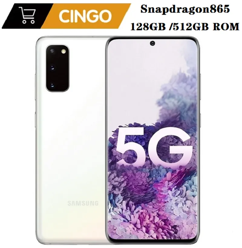 Samsung Galaxy S20 Plus S20+ 5G G986U1 6.7 "128GB/ 512GB 12GB RAM Snapdragon 865 original unlocked mobile phone NFC HDShoot