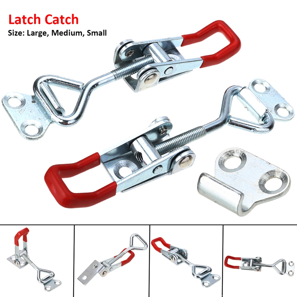 1pcs Metal S/M/L Toggle Latch Adjustable Type Draw Latch Great Tool for home, office, shop Household Hardware Accessories