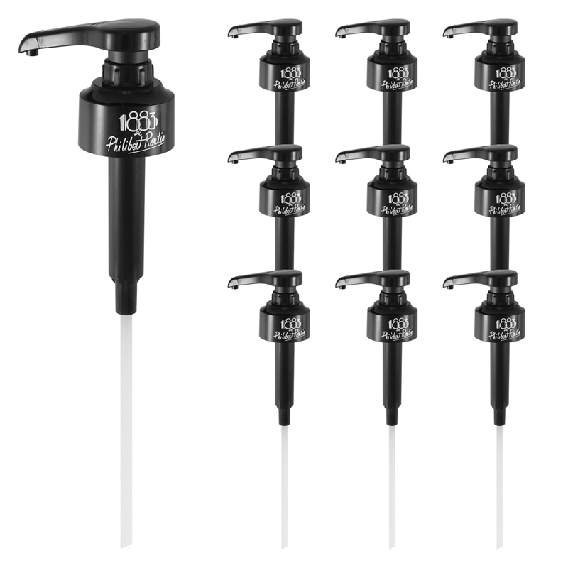 10 Pack Coffee Dispenser Syrup Pump Black Liquid Dispenser For Monin Syrup Snow Cones Flavorings & More