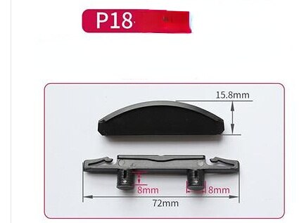 P18 Hardware Connector Invisible Parts P14 Half-moon-shaped Quick-installed Furniture Wardrobe Cabinet Hidden Fasteners P10P15