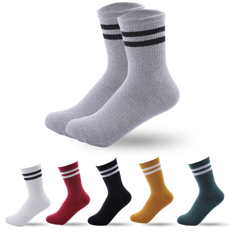 2023 Brand Striped Sport Cycling Running Socks Men Women Sport Socks Camping Hiking Climbing Socks