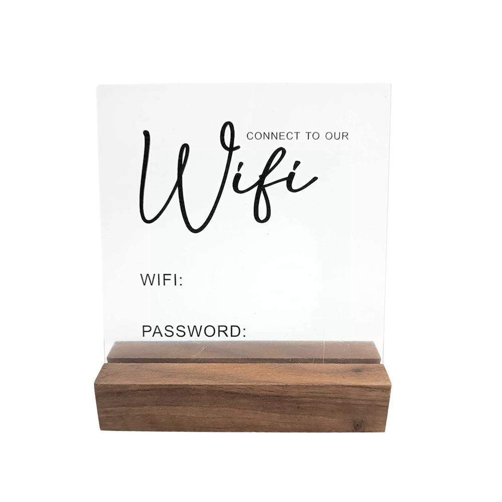 Personalized Acrylic Block Sign Office Cafe Shop Front Board Table Letters Sign Wall Desk Cork Plate Cork Clipboard Cork U3J4