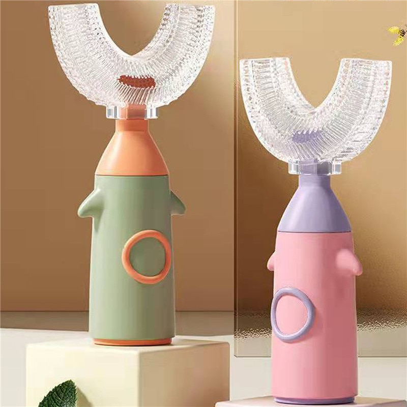 Toothbrush For Kids U Shape 360° Children's Toothbrush Teeth Care For Teeth Cleaning Child Toothbrush Baby Brush Dental Car