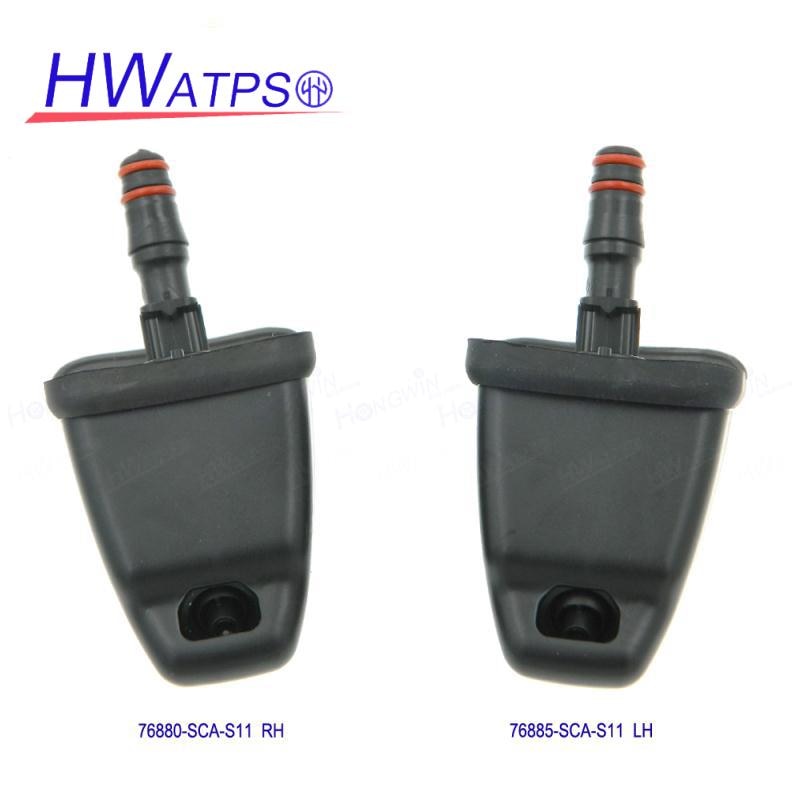 Windshield Washer Fluid Spray Jet Nozzle 76880-SCA-S11 RH 76885-SCA-S11 LH For Honda CRV 2005-2006 76885SCAS11 76880SCAS11
