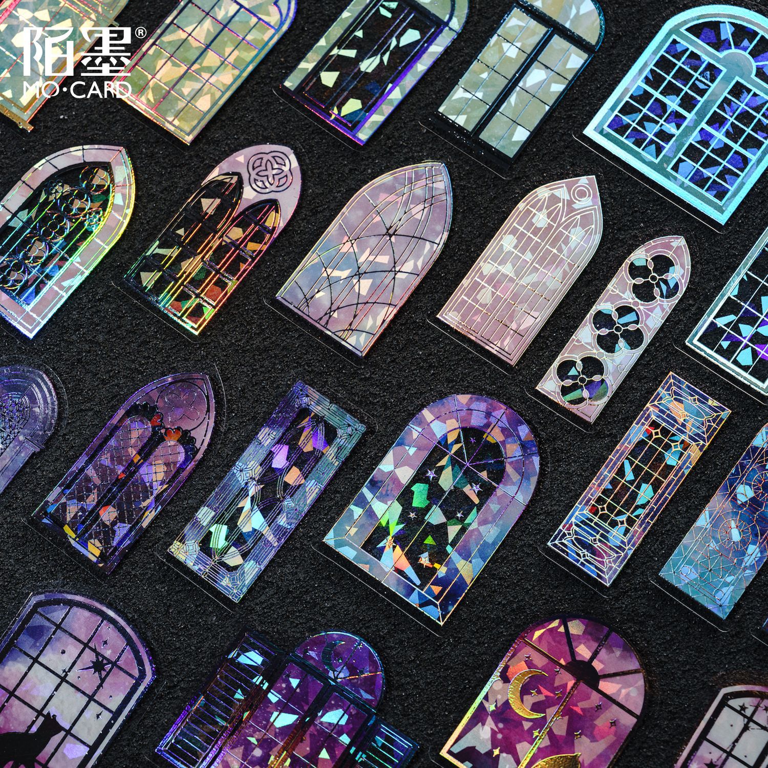 20pcs/lot Kawaii Scrapbook Sticker Star Flower Window Scrapbooking Supplies diary Planner Decorative Craft Stationery Sticker