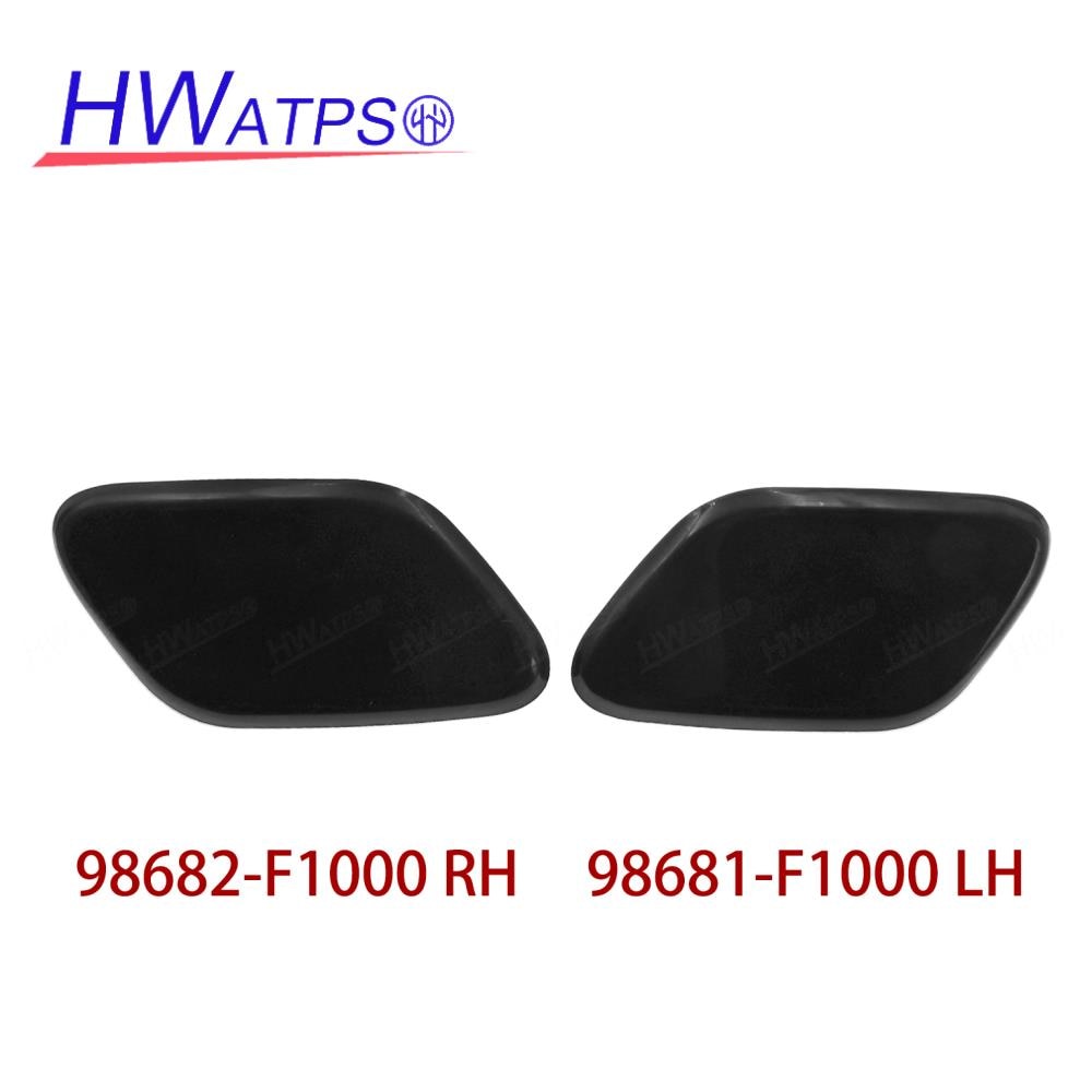 Pair Front Bumper Headlight Washer Nozzle Cover Cap 98681-F1000 (LH) & 98682-F1000 (RH) For Kia Sportage IV KX5 G4NA 2016-20