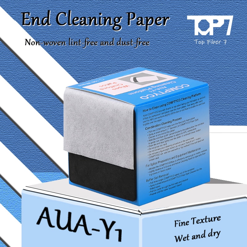 AUA-Y1 Fiber End Face Cleaning Paper Dust-free Wiping Paper Tail Fiber Bare Fiber Cleaning Tool Dust-free Paper 150 Pieces