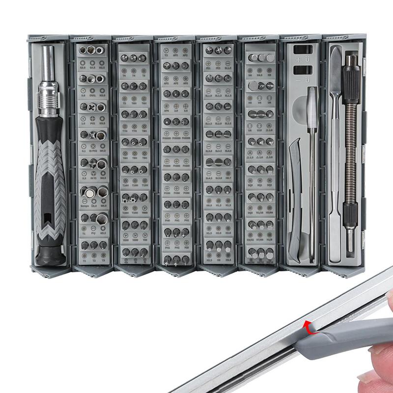 Screw Driver Set Kit 126 Pcs Screw Driver Bit Set Kit Waterproof Rust-Proof Tool Gift For Fixing Workers Parents Students