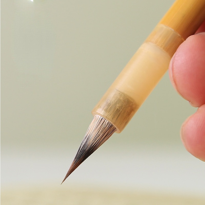 Weasel Rabbit Hair Brush Professional Small Regular Script Brush Chinese Calligraphy Brush Pen Watercolor Gongbi Drawing Brushes