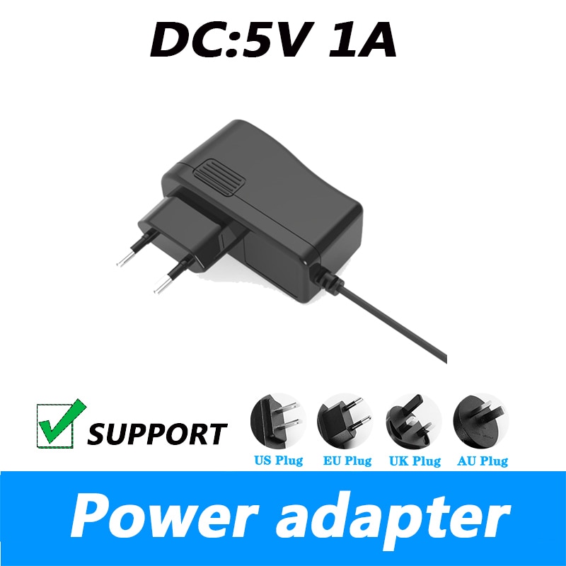 Table Lamp Fan Sound DC 5V 1A 3.5*1.35MM UK Plug AU Plug 5.5*2.1MM Power Supply Lighting Transformer