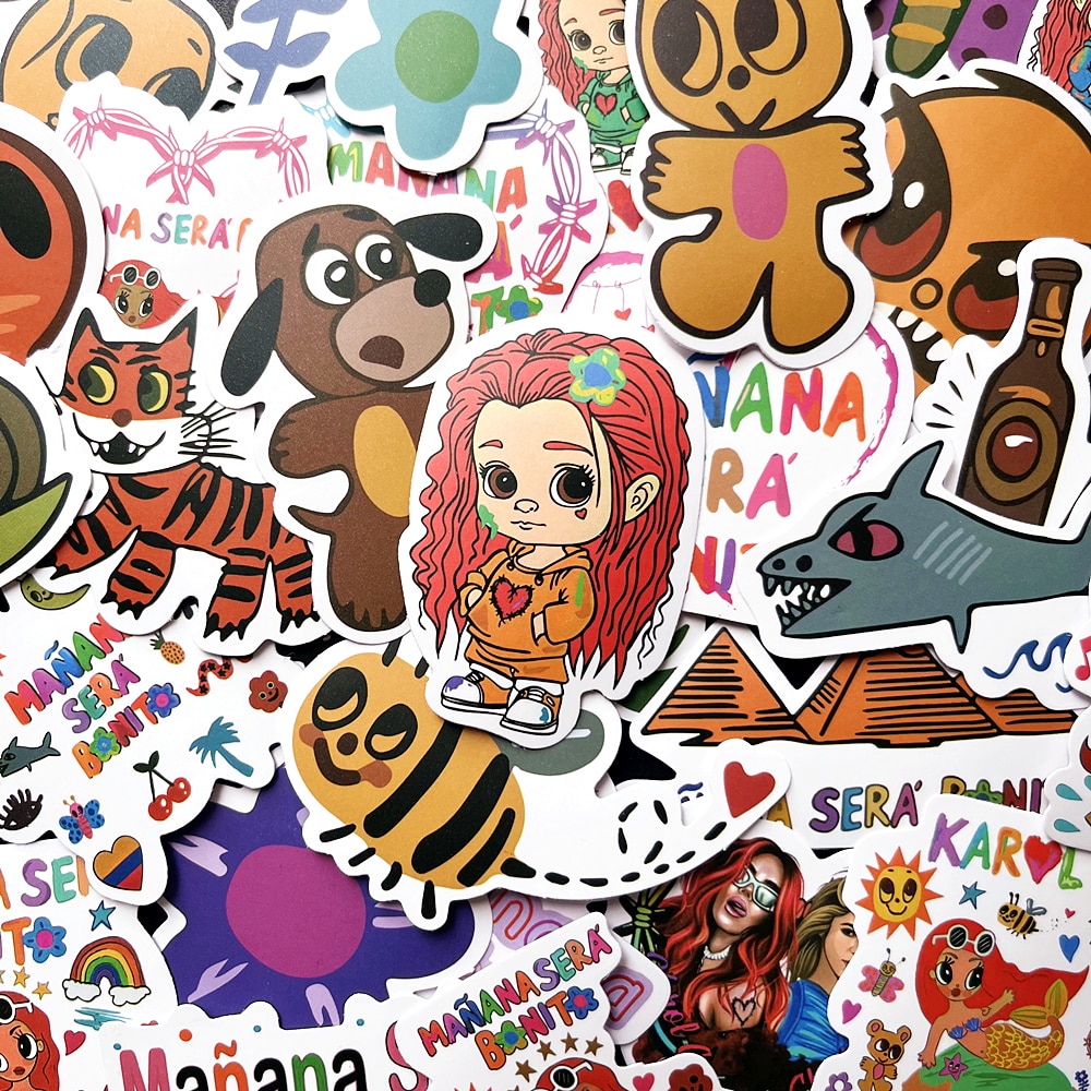 10/52PCS karolg Album Manana Sera Bonito Music Singer Stickers For DIY Notebook Luggage Motorcycle Laptop Refrigerator Decal