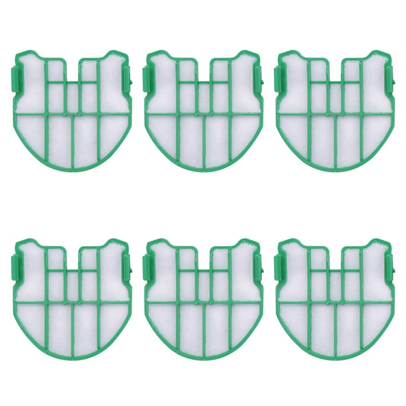 6Pcs Motor Protection Filters Suitable For Vorwerk Kobold VB100 FP100 Battery Vacuum Cleaner Parts
