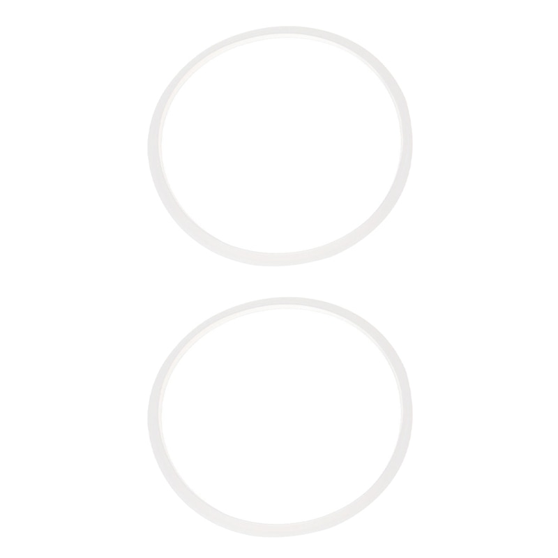 2X Silicone Pressure Cooker Sealing Ring 22Cm Inner Dia Clear White