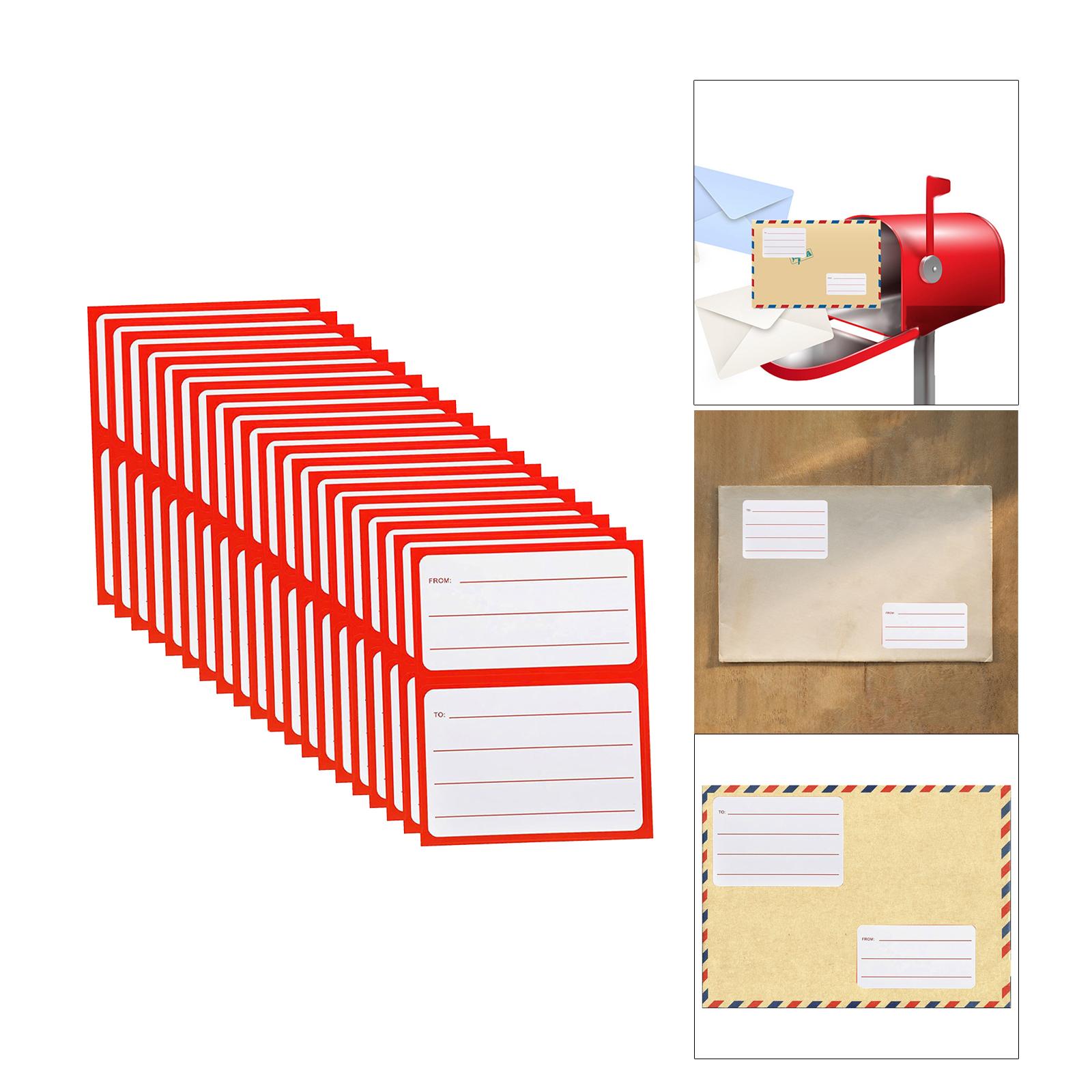 from/to Address Mailing Labels 3.5 x 4.5 inch to/from Mail Address Tags Stickers Postage Address Labels for Mailing Boxes Office
