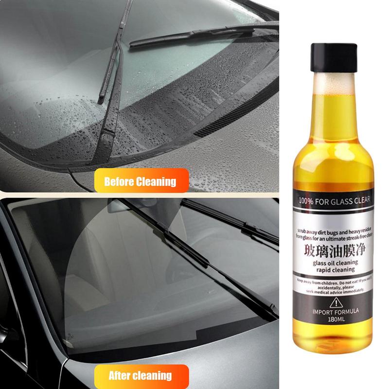 180 Ml Car Windshield Glass Cleaner Oil Film Removing Liquid Deep Auto Window Cleaning Tool Home For Bathroom Window Agent Tools