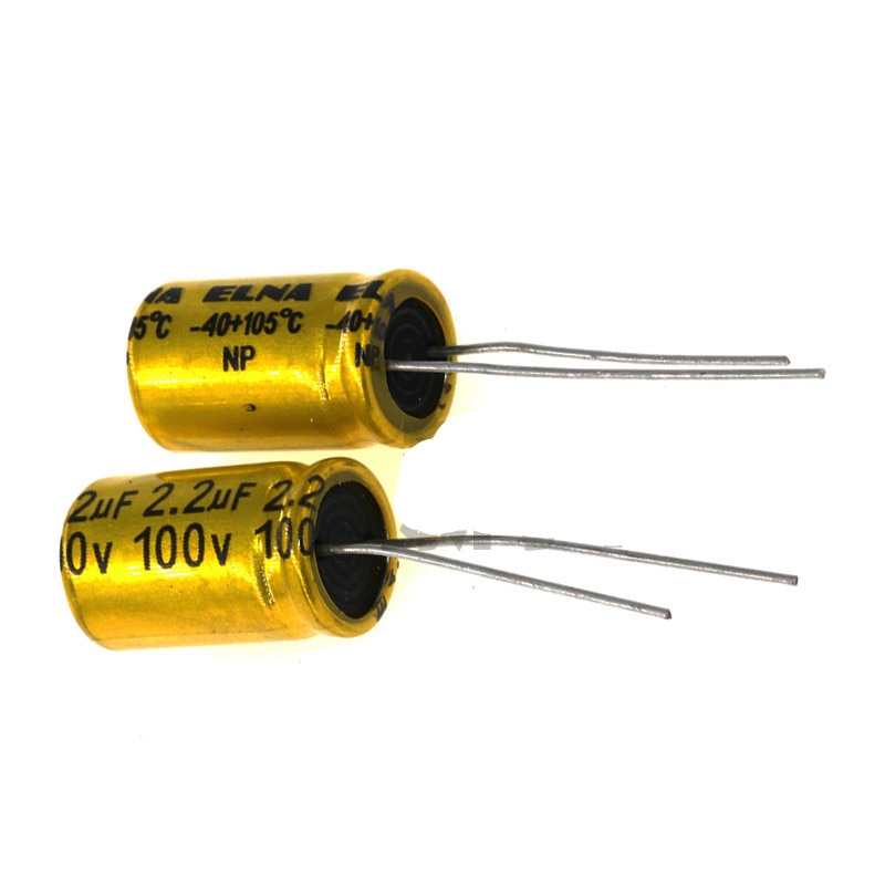 10PCS Electrode Less Electrolytic Capacitor NP100v1.5 2.2 3.3U 4.7 6.8 10UF 22uf High Frequency Fever