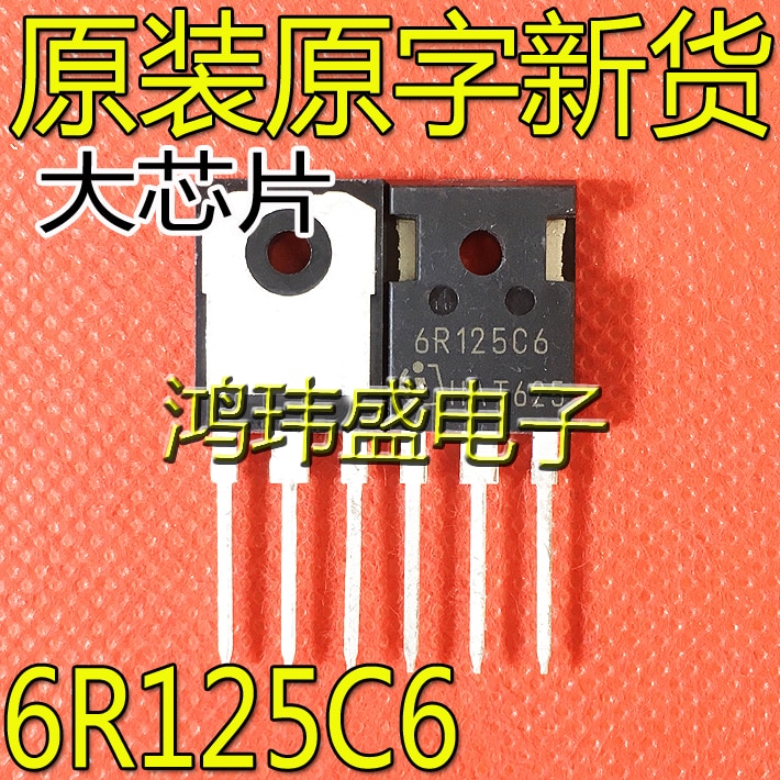 20pcs original new 6R125C6 IPW60R125C6 TO-247 650V 89A