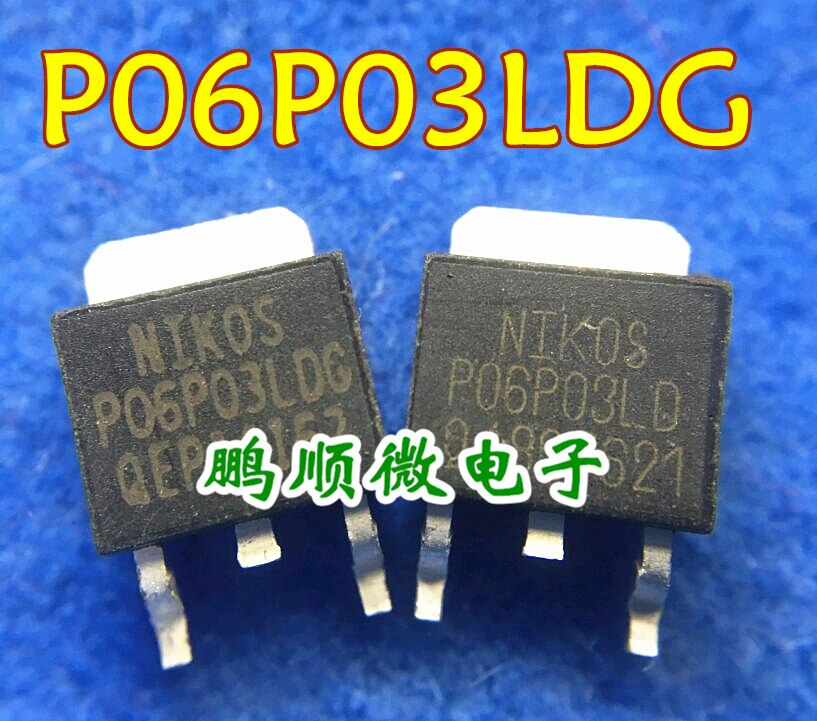 30pcs original new P06P03LDG TO-252 P-channel -30V -12A MOS field-effect transistor in stock