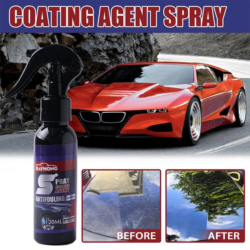 120ML Quick Coat Liquid Nano Ceramic Car Coating Auto Renewal Wax Scratch Anti Protect Film Spray Hydrophobic Paint Polish M6N8