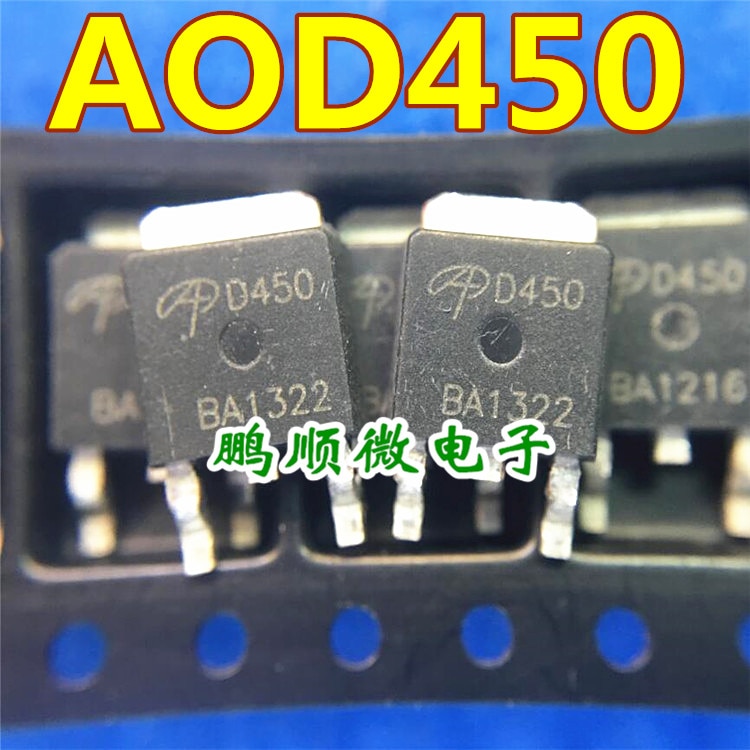 20pcs original new AOD450 D 450 TO-252 3.8A/200V N-channel MOSFET