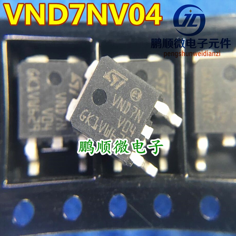 30pcs original new VND7NV04 VND7N V04 TO-252 Automotive Switch Chip Stock