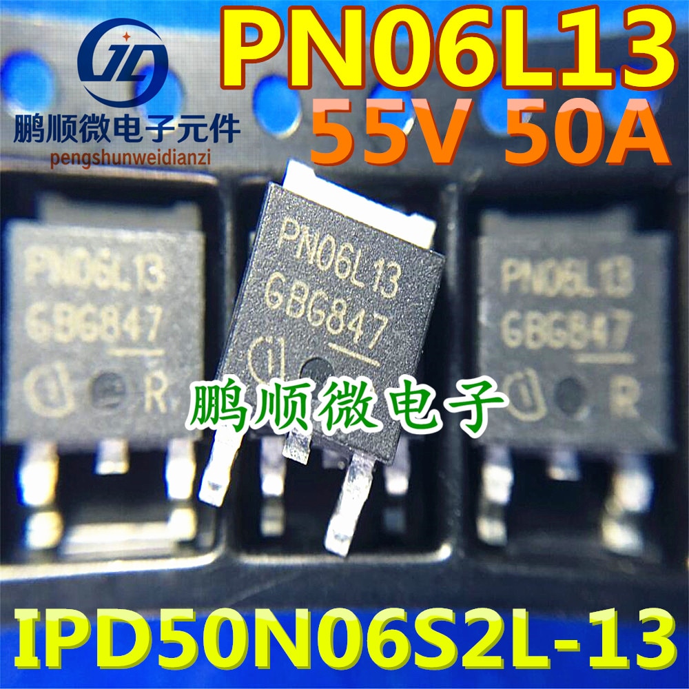 30pcs original new New IPD50N06S2L-13 PN06L13 50A/55V N-channel field-effect transistor TO-252