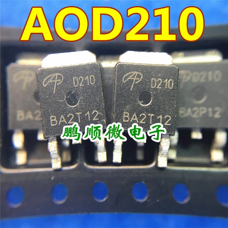 20pcs original new Field effect MOS transistor AOD210 D210 70A 30V 3 milliohm N channel TO-252