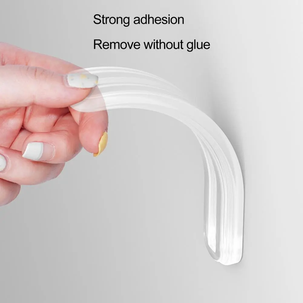 4Pcs Bumper Strips Peel to Apply Trace-less Strong Stickiness Keep Safe Silicone Anti-collision Strips Wall