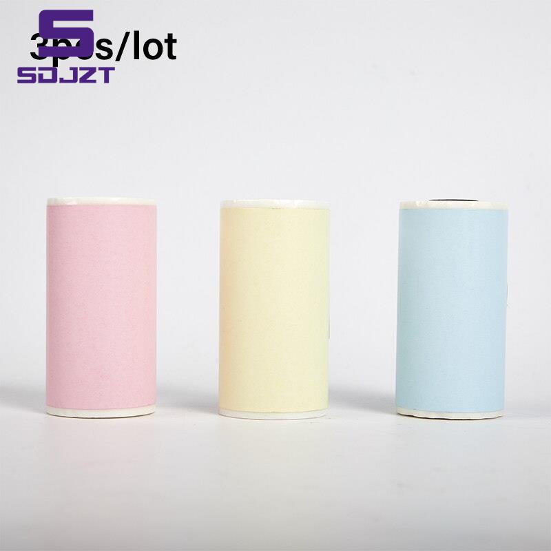3pcs Mini Photo Printer Printable Sticker Paper Roll Self-Adhesive Thermal Paper 5.6*3.0*3.0cm For PeriPage Thermal Printer