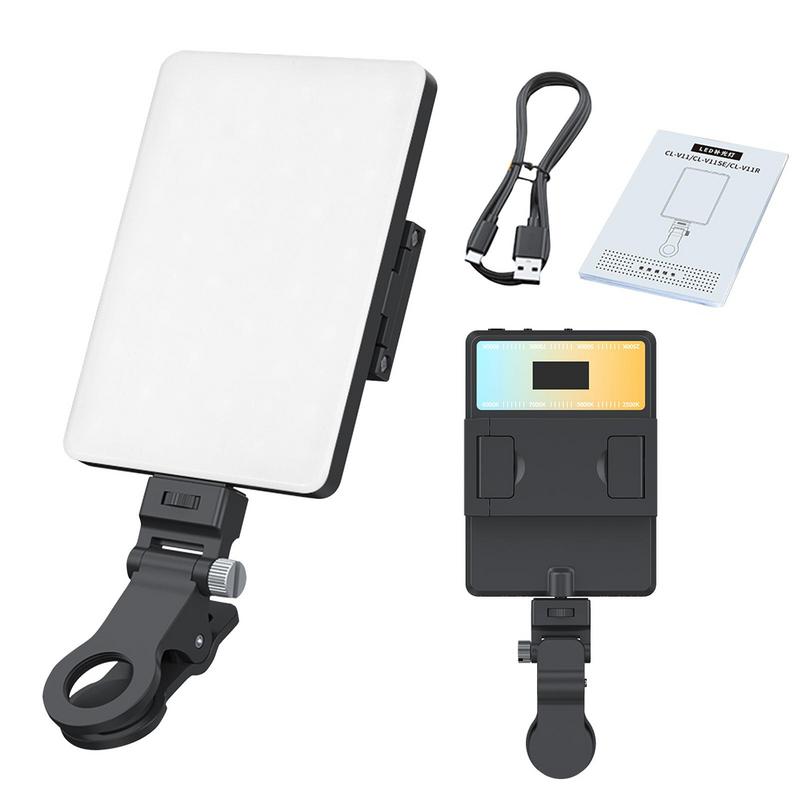 Clip On Selfie Light For Phone 3-Mode Video Selfie Light For Pictures Video Conference Light Compatible With Laptops Smartphones