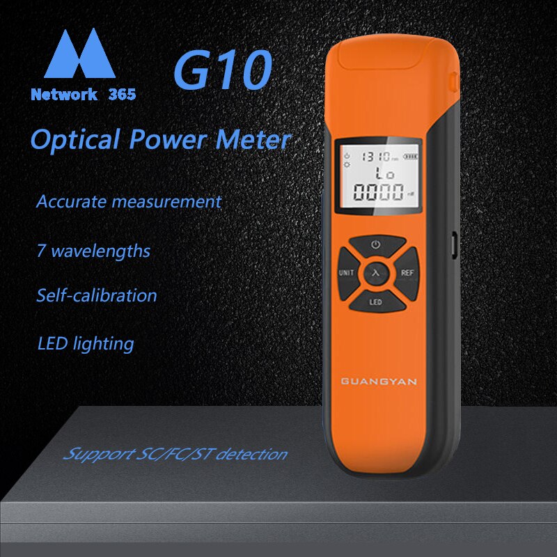 High Precision G10 Optical Power Meter Rechargeable OPM Flash Light Portable Small Detector