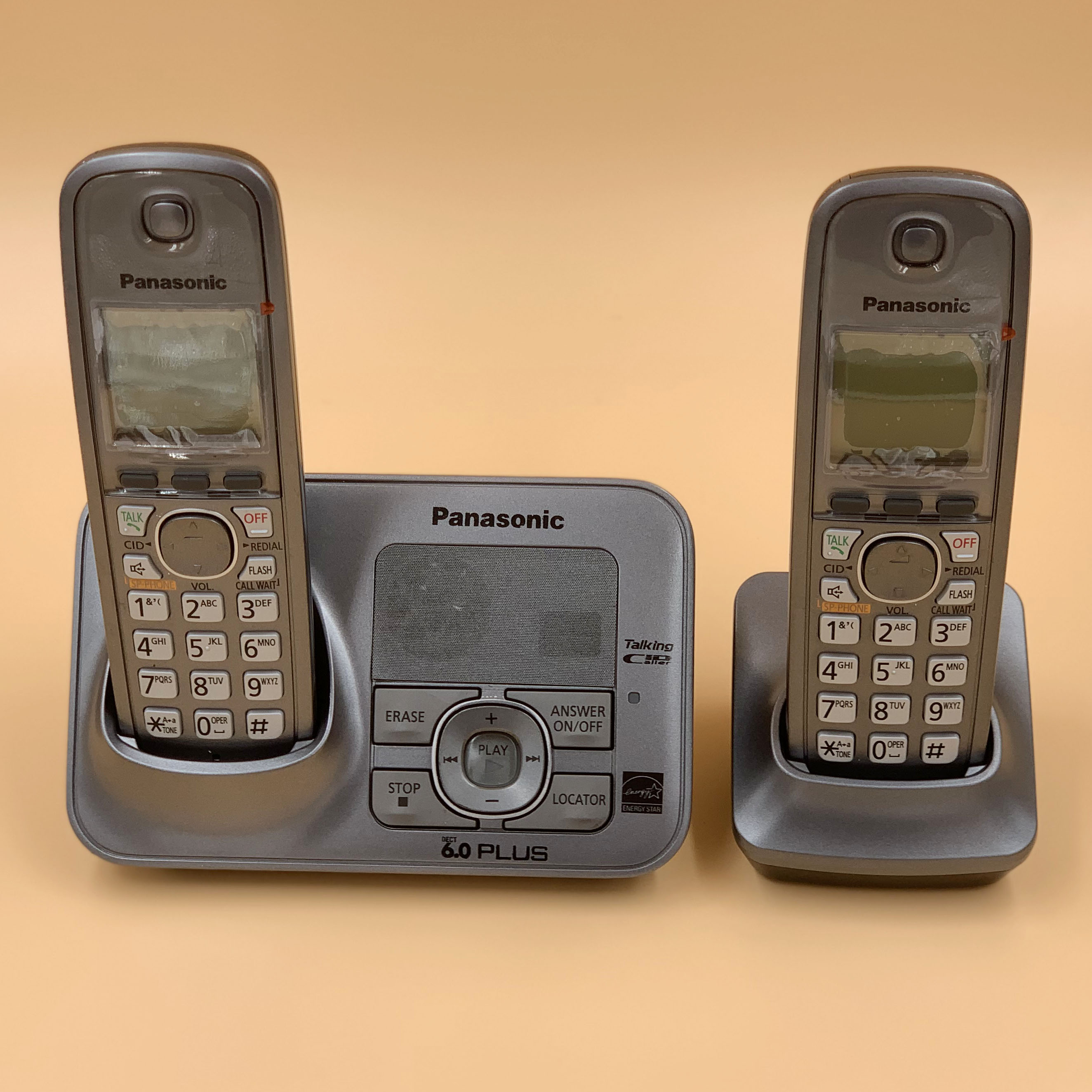 Digital Cordless Landline Telephone With Answer System Intercom Call Home Wireless Phones Gray