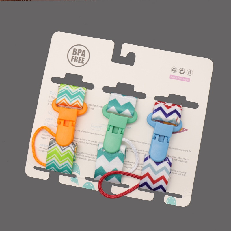3Pcs/Set Newborn Baby Pacifier Clip Cartoon Personalized Pacifier Chain Baby Pacifier Holder Dummy Clip Pacifiers for Babies