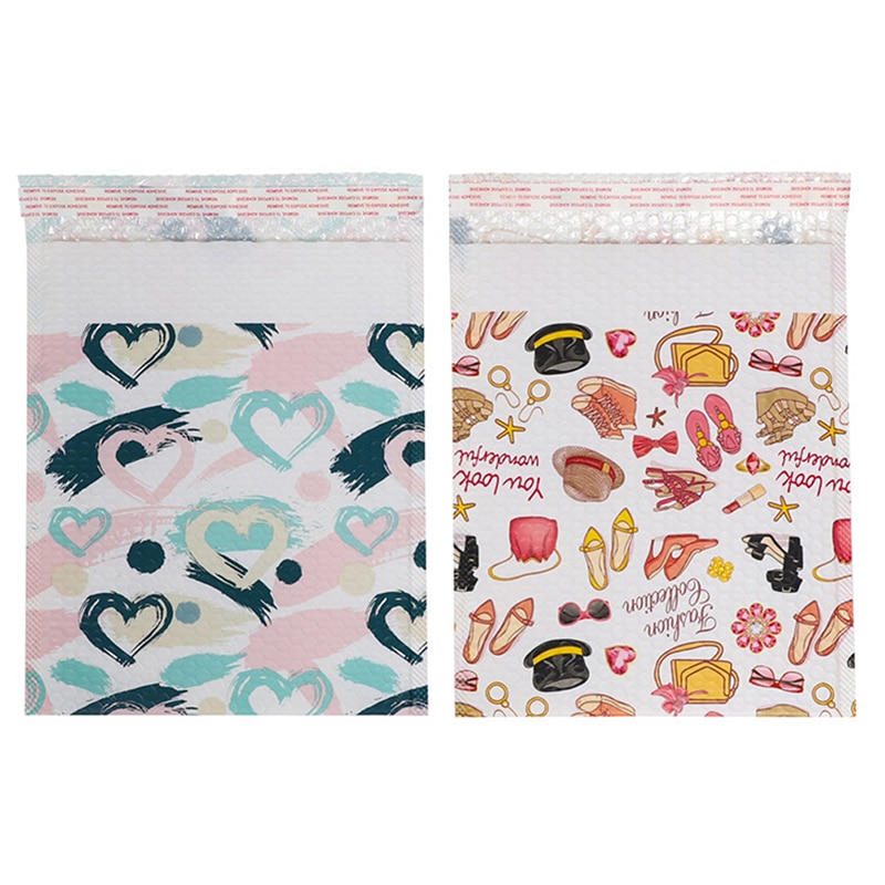 10pcs 25*30cm Bubble Mailers Colorful Polyester Bubble Mailer Self Seal Padded Envelopes Gift Bags Packaging Envelope Bags