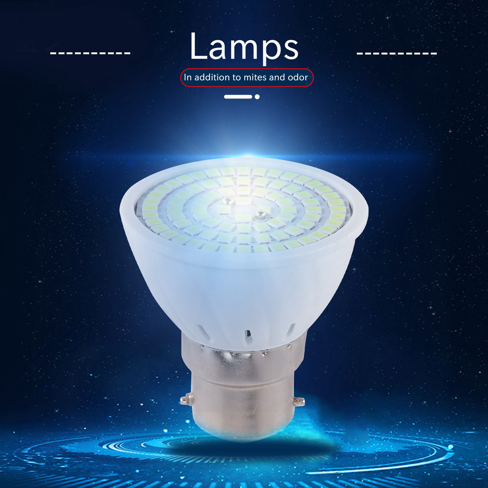 Germicidal Light UVC Lamp LED UV Desinfection Lamp B22 LED Ultraviolet Light Bulb