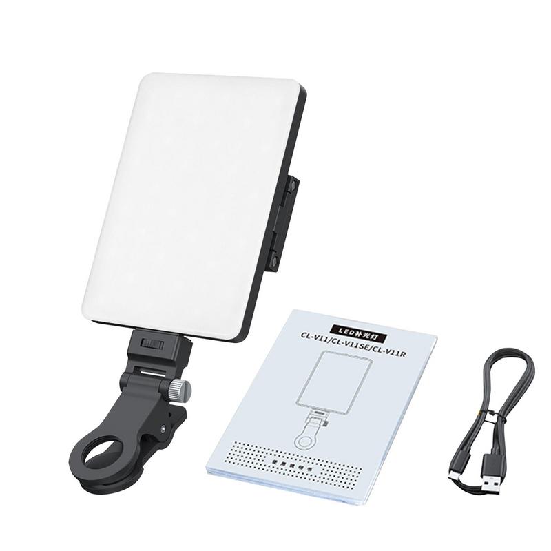 Phone Light 78 LED High Power Rechargeable Clip Video Conference Lighting Kit For Computer/Laptop Cube Superlight For Makeup