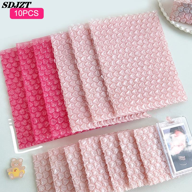 10pcs Bubble Envelope Padded Envelope Packaging Bag Business Bubble Envelope Mailing Packaging Bag Pink Love Bag Bubble Envelope