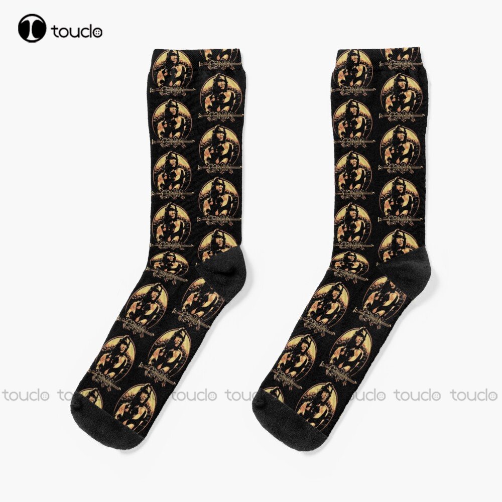 Simple Logo Barbarians Socks Mens Socks Personalized Custom Unisex Adult Teen Youth Socks Street Skateboard Socks Custom Gift