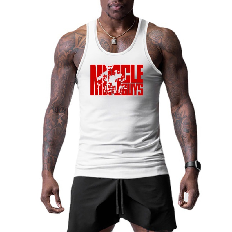 New Brand Quick-drying Sports Tight Men's Basketball Bodybuilding Fitness Slim Fit Summer Breathable O-neck Vest