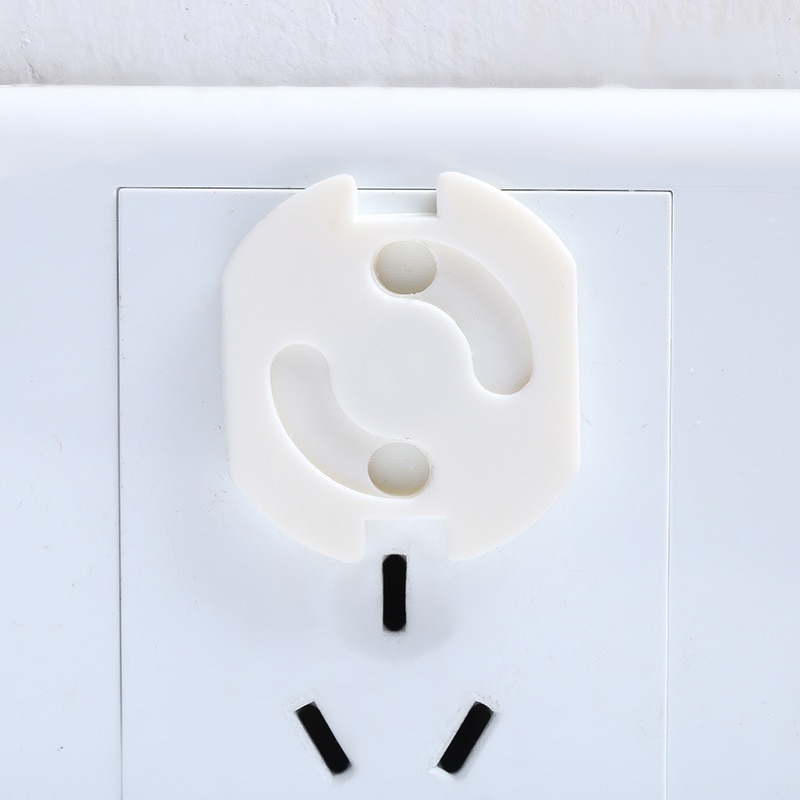 5pcs/set Round 2 Pins EU Standard Socket Hole Cover Case Cap for Baby Anti Electric Shock Plugs Protector Lock Electrical Safety